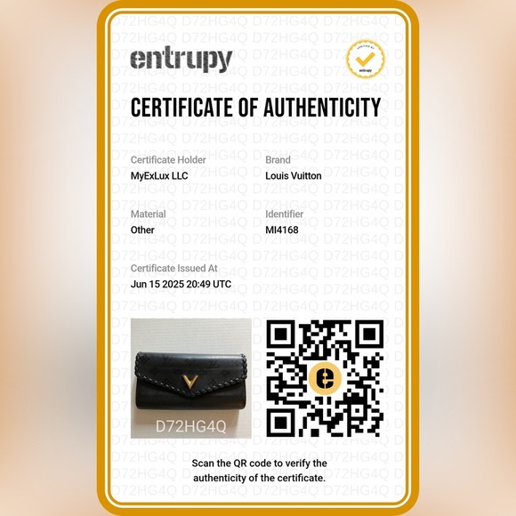 Authentic Louis Vuitton Cuir wallet W/COA - Picture 2 of 16